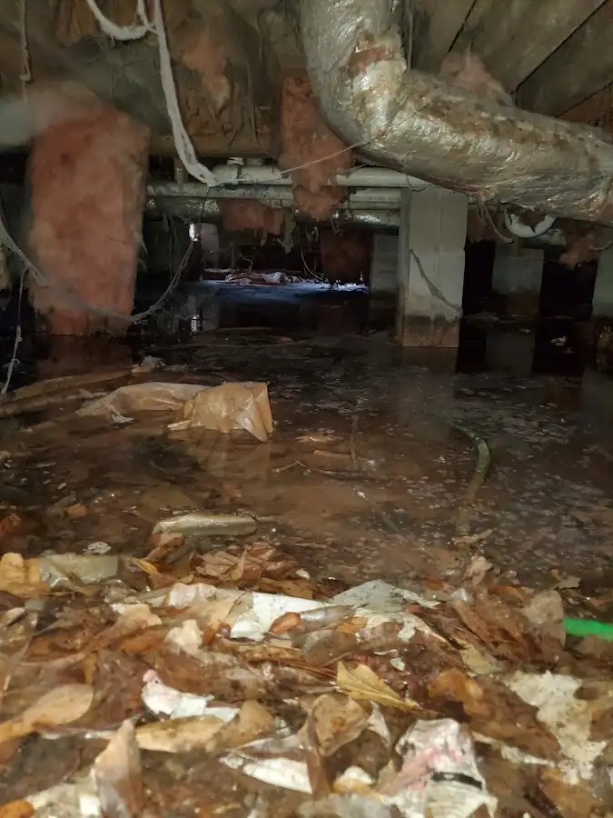 Crawl space flood assessment for Commercial Water Damage Restoration in Harrodsburg